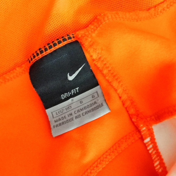 Nike Hawaiian Athletic Tank Top  Dri-Fit  Bright Orange  Girls Large - Picture 2 of 5